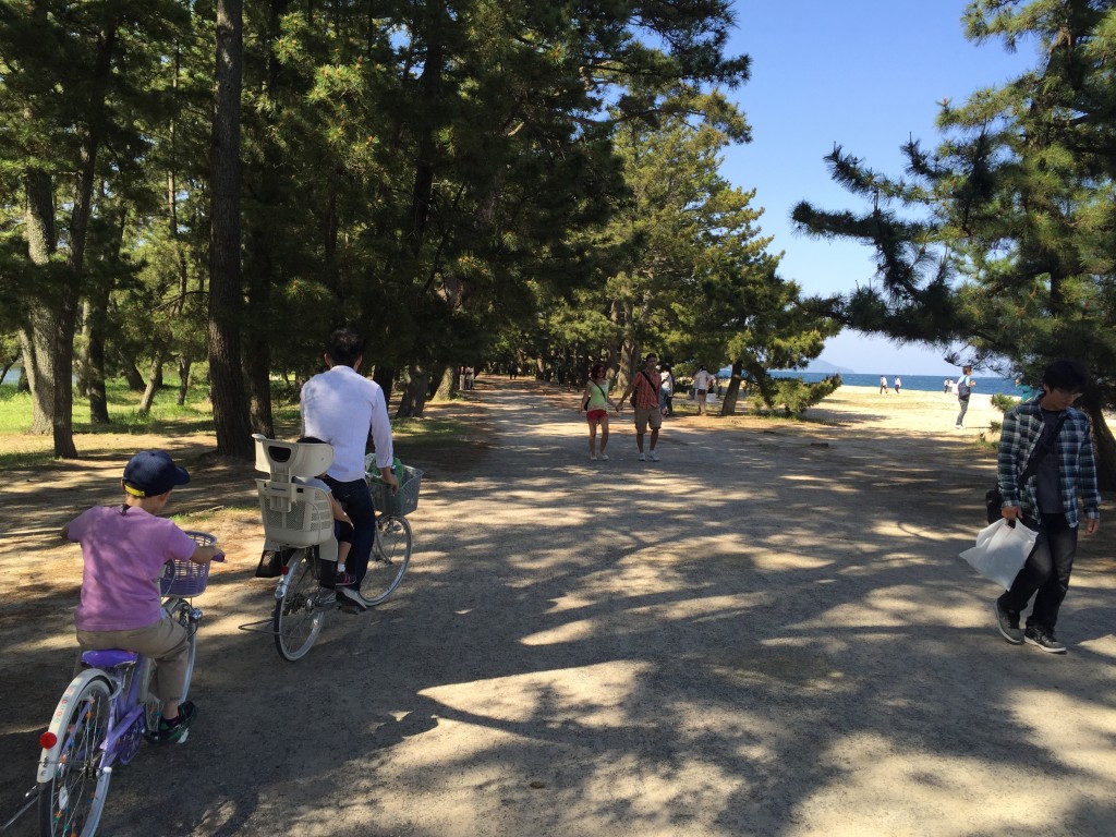 自転車で通行するには　結構気を使う